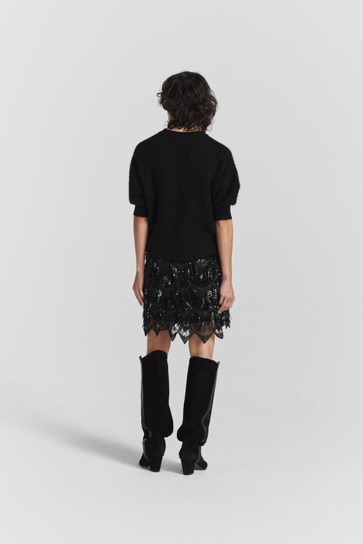 Melvina Sequin Skirt Black | Skjørt | Smuk - Dameklær på nett