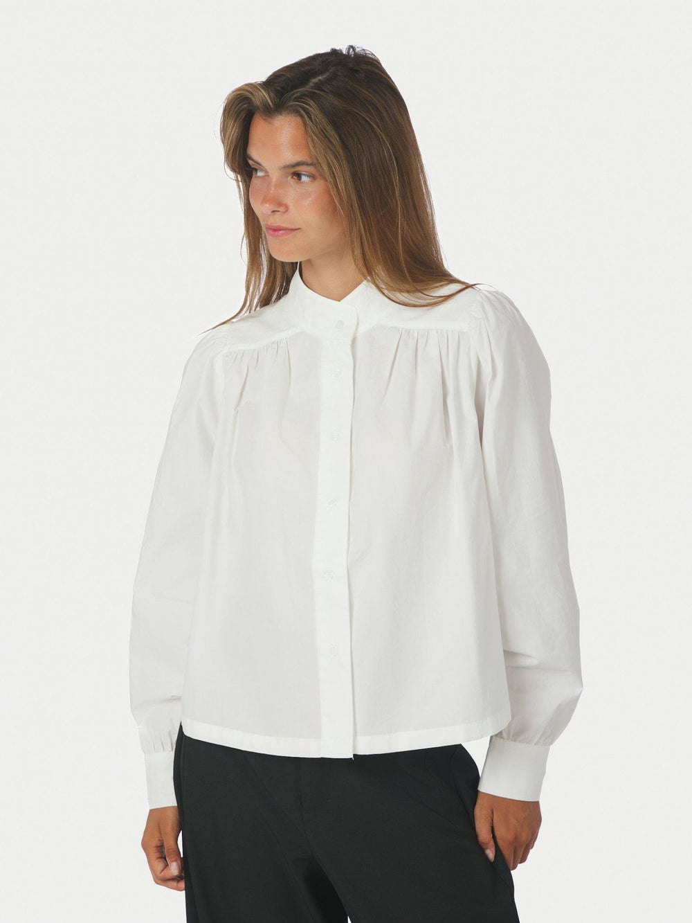 Melya Poplin Shirt White | Skjorter og bluser | Smuk