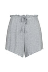 Merritt Pointelle Shorts Light Grey