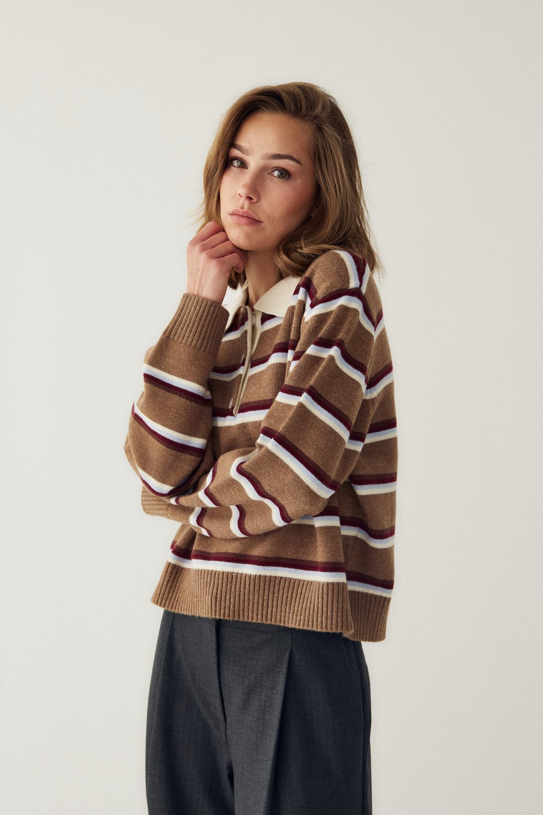 Merryll Knit Delissa Multi Stripe | Genser | Smuk