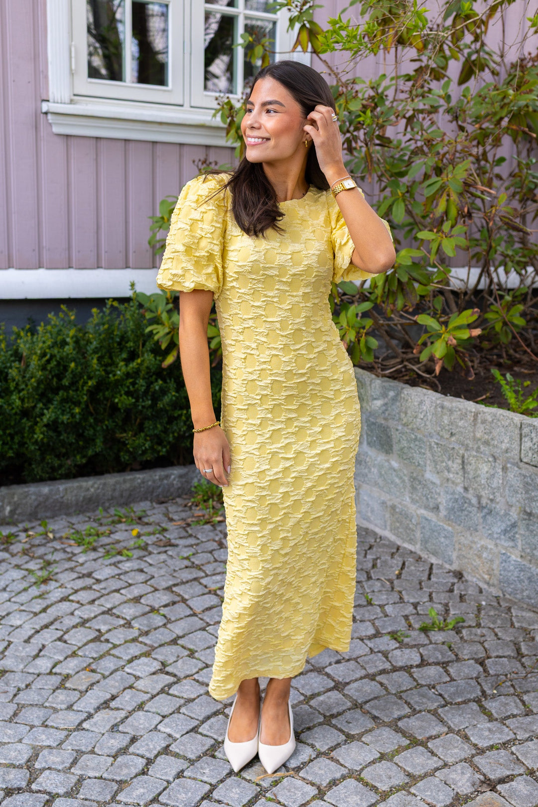 Miamaja 2/4 Long Dress Anise Flower | Kjoler | Smuk