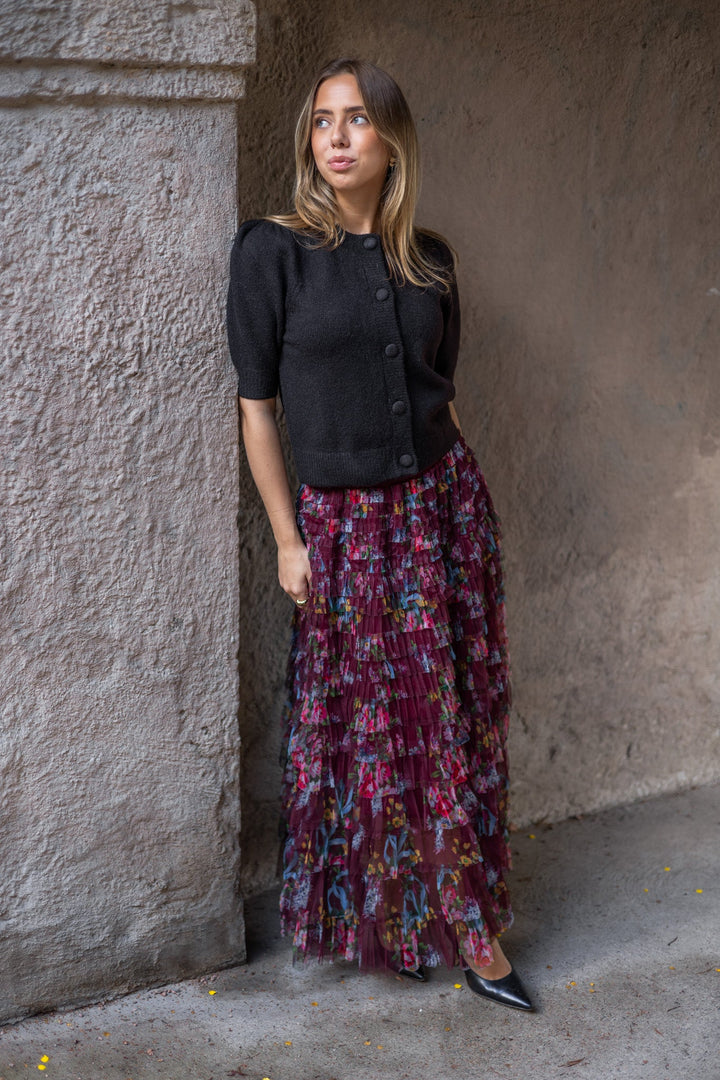 Midi Skirt Bordaux | Skjørt | Smuk - Dameklær på nett