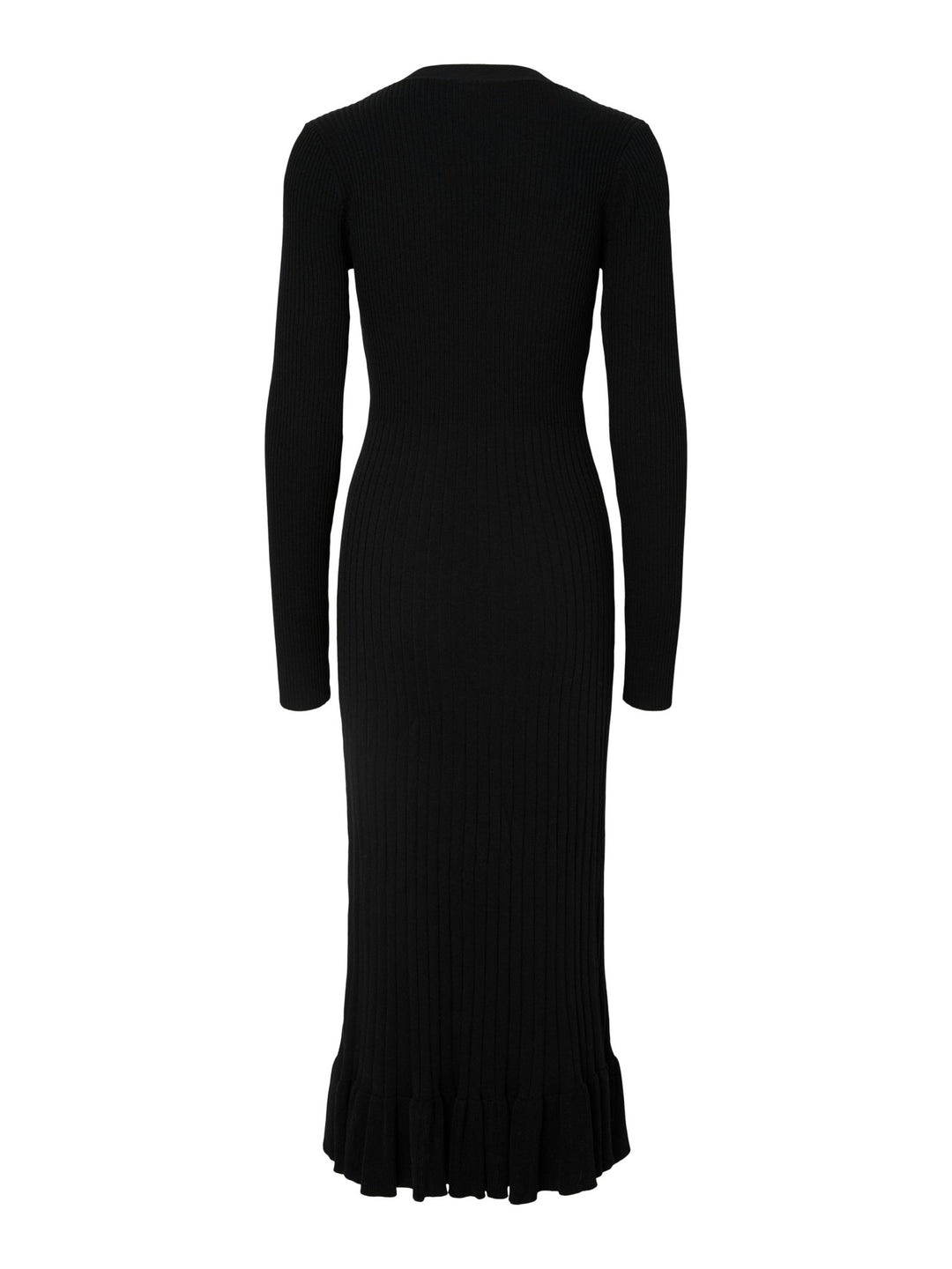 Mikla Ls Long Knit Dress Black | Kjoler | Smuk - Dameklær på nett