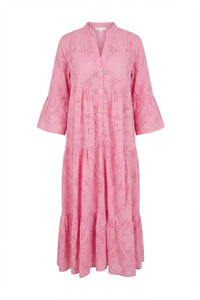Mila Embroidery Dress Pink