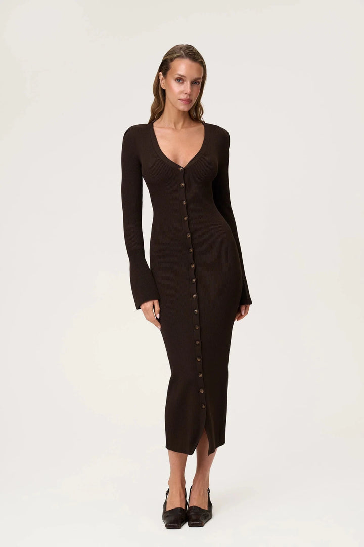 Milano Dress Brown | Kjoler | Smuk
