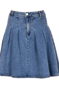 Milano Skirt Lht Blue Denim