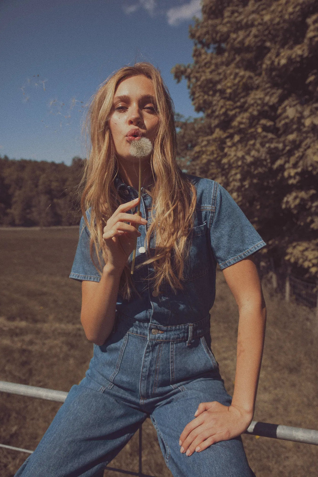 Miller Jumpsuit Mid Blue | Bukser | Smuk