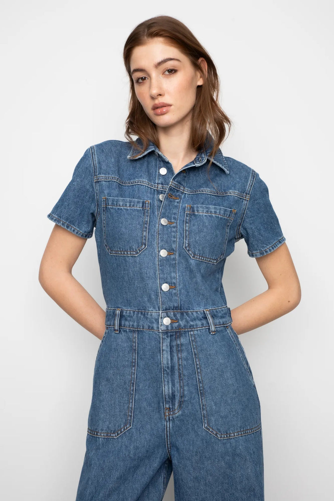 Miller Jumpsuit Mid Blue | Bukser | Smuk