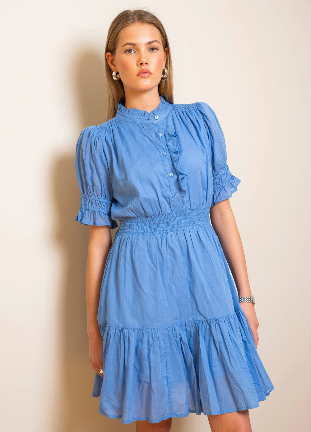 Millie Dress Blue Voille | Kjoler | Smuk
