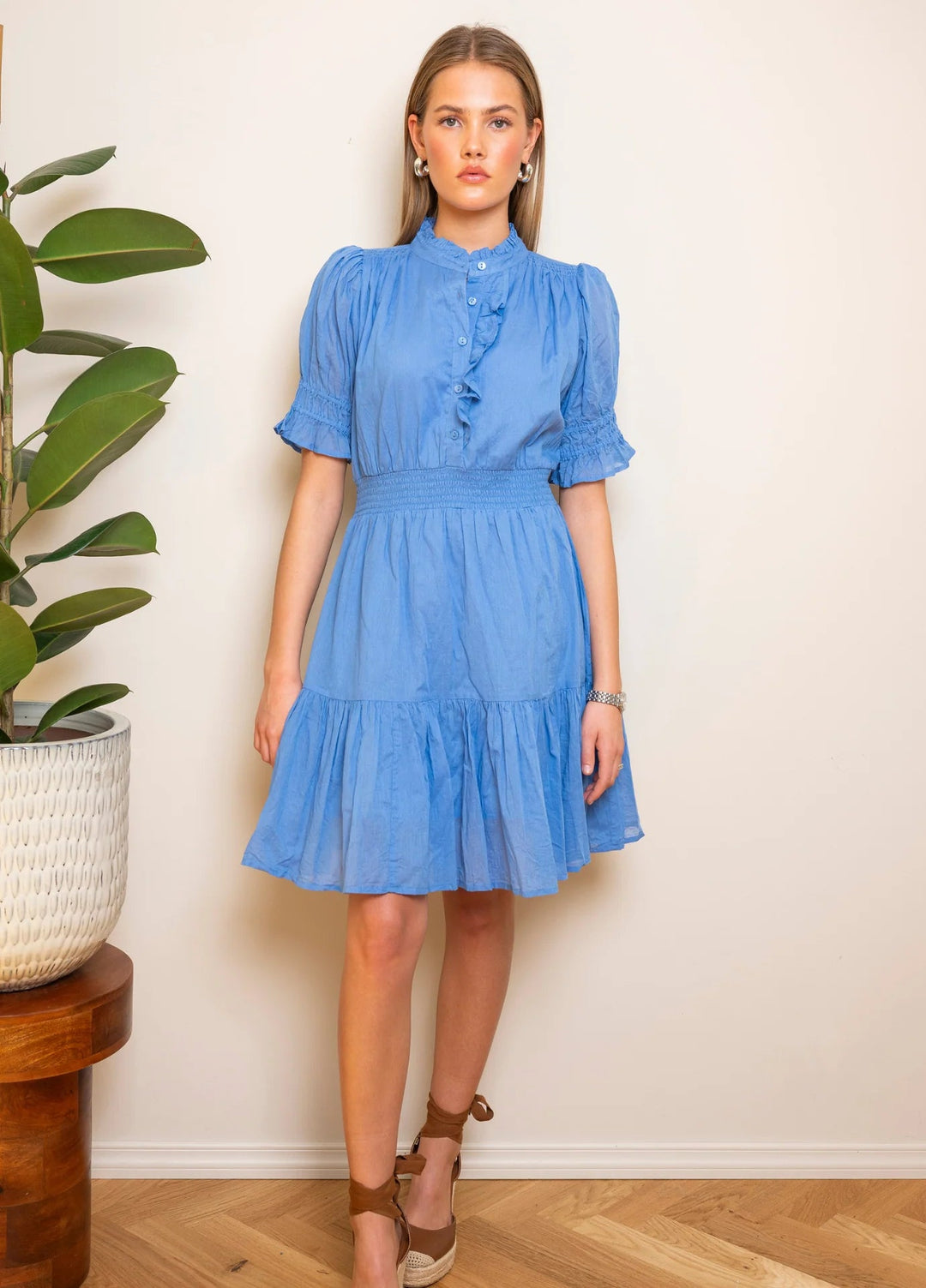 Millie Dress Blue Voille | Kjoler | Smuk