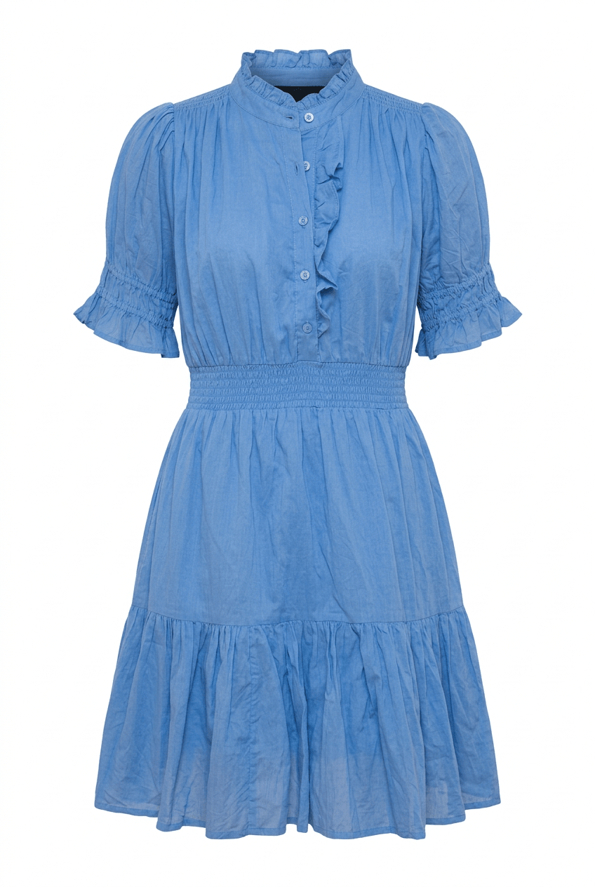 Millie Dress Blue Voille | Kjoler | Smuk