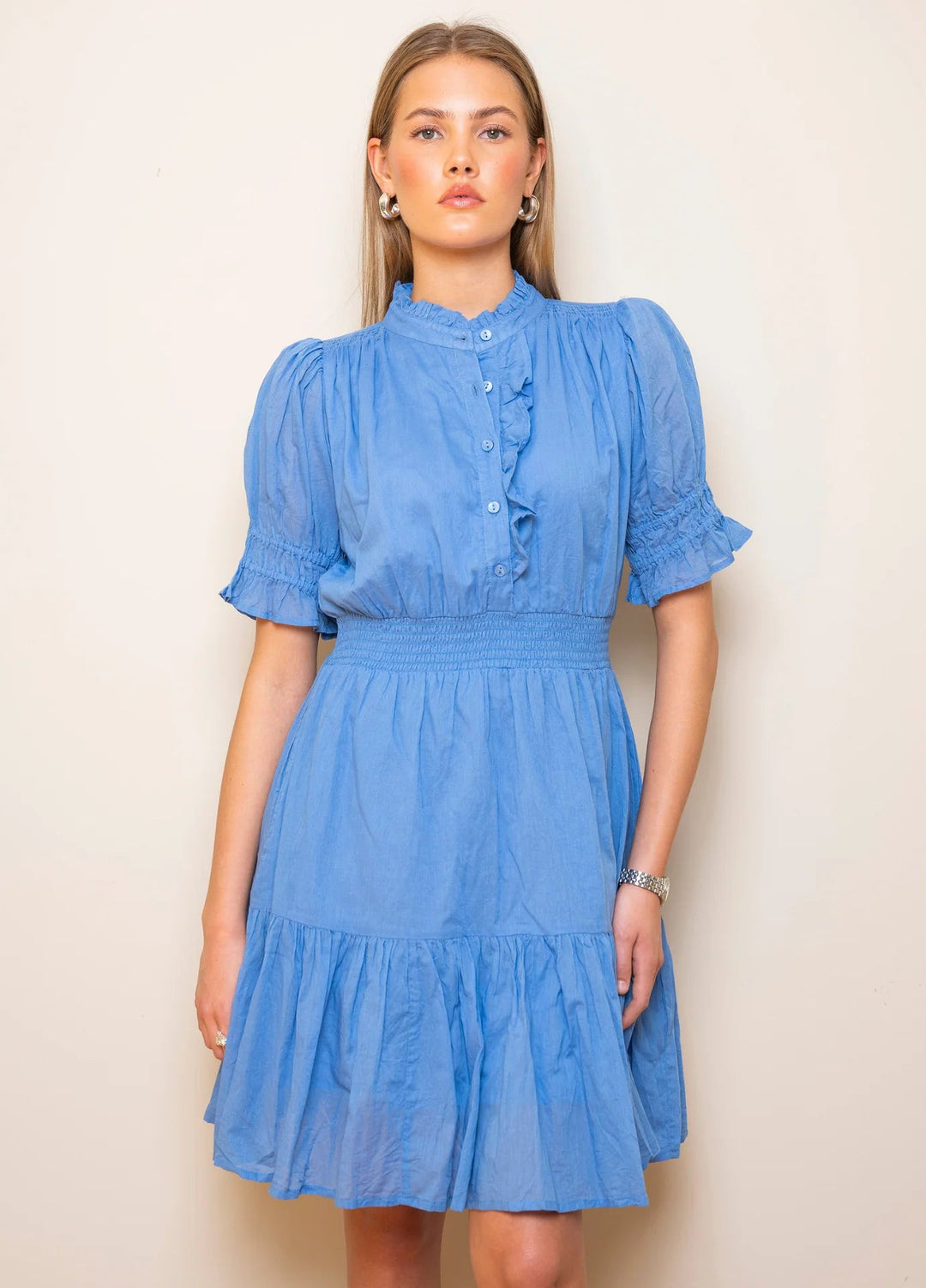 Millie Dress Blue Voille | Kjoler | Smuk
