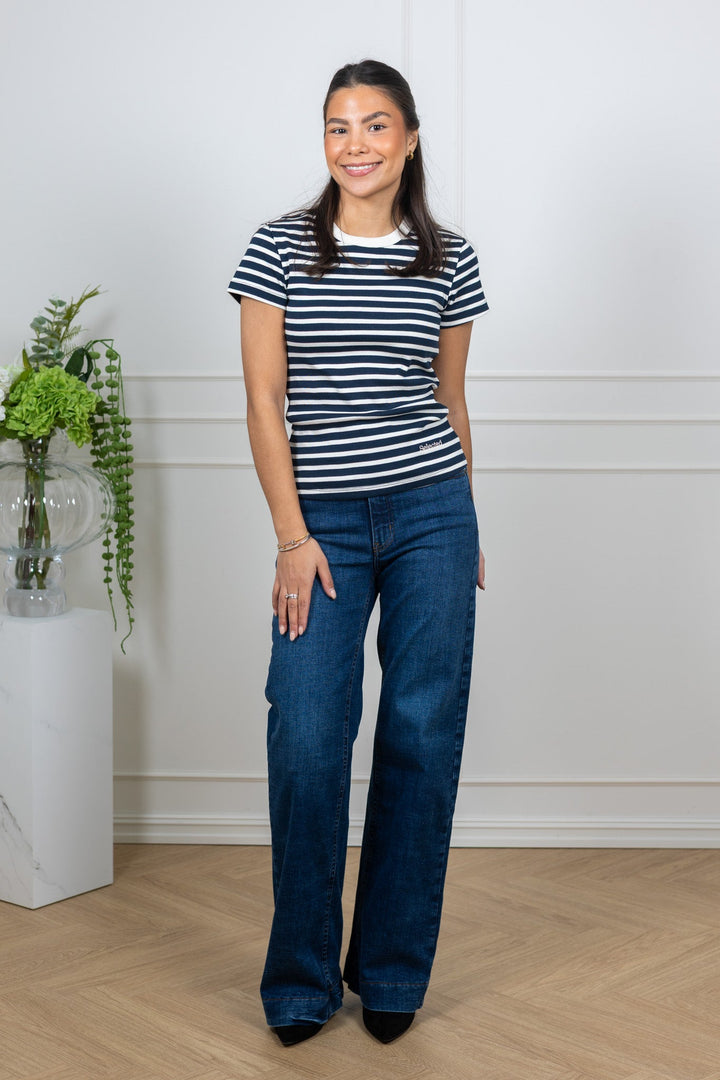 Milly Ss Tee Dark Sapphire Egret | Topper | Smuk