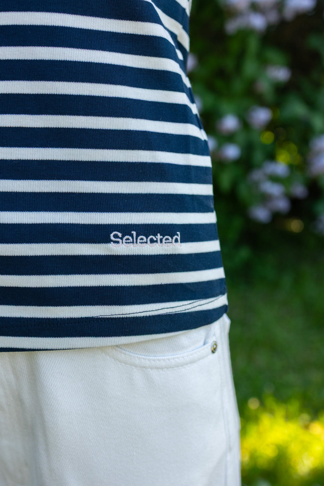 Milly Ss Tee Dark Sapphire Egret | Topper | Smuk