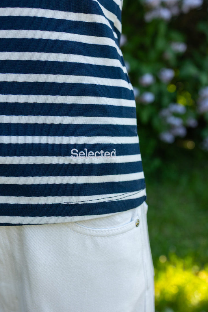 Milly Ss Tee Dark Sapphire Egret | Topper | Smuk