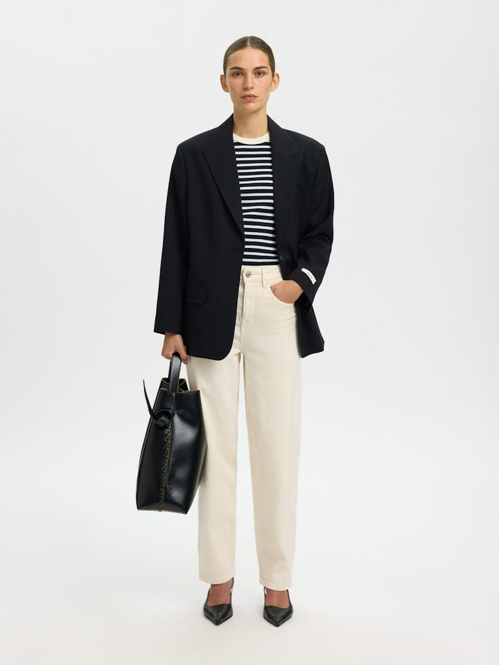 Milly Ss Tee Dark Sapphire Egret | Topper | Smuk