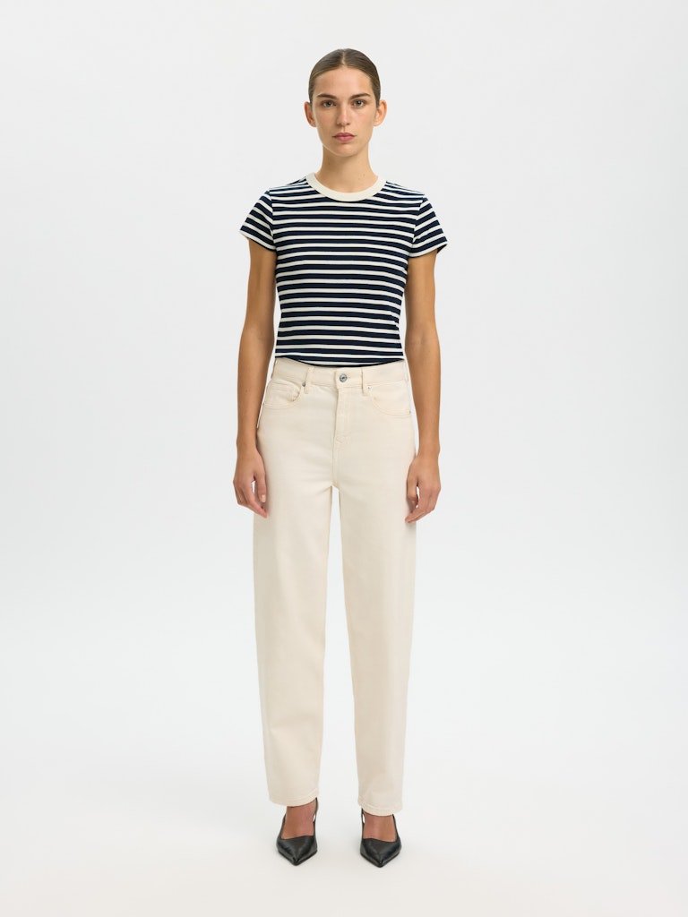 Milly Ss Tee Dark Sapphire Egret | Topper | Smuk