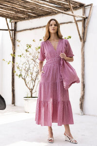 Mina Dress Tuscany Red