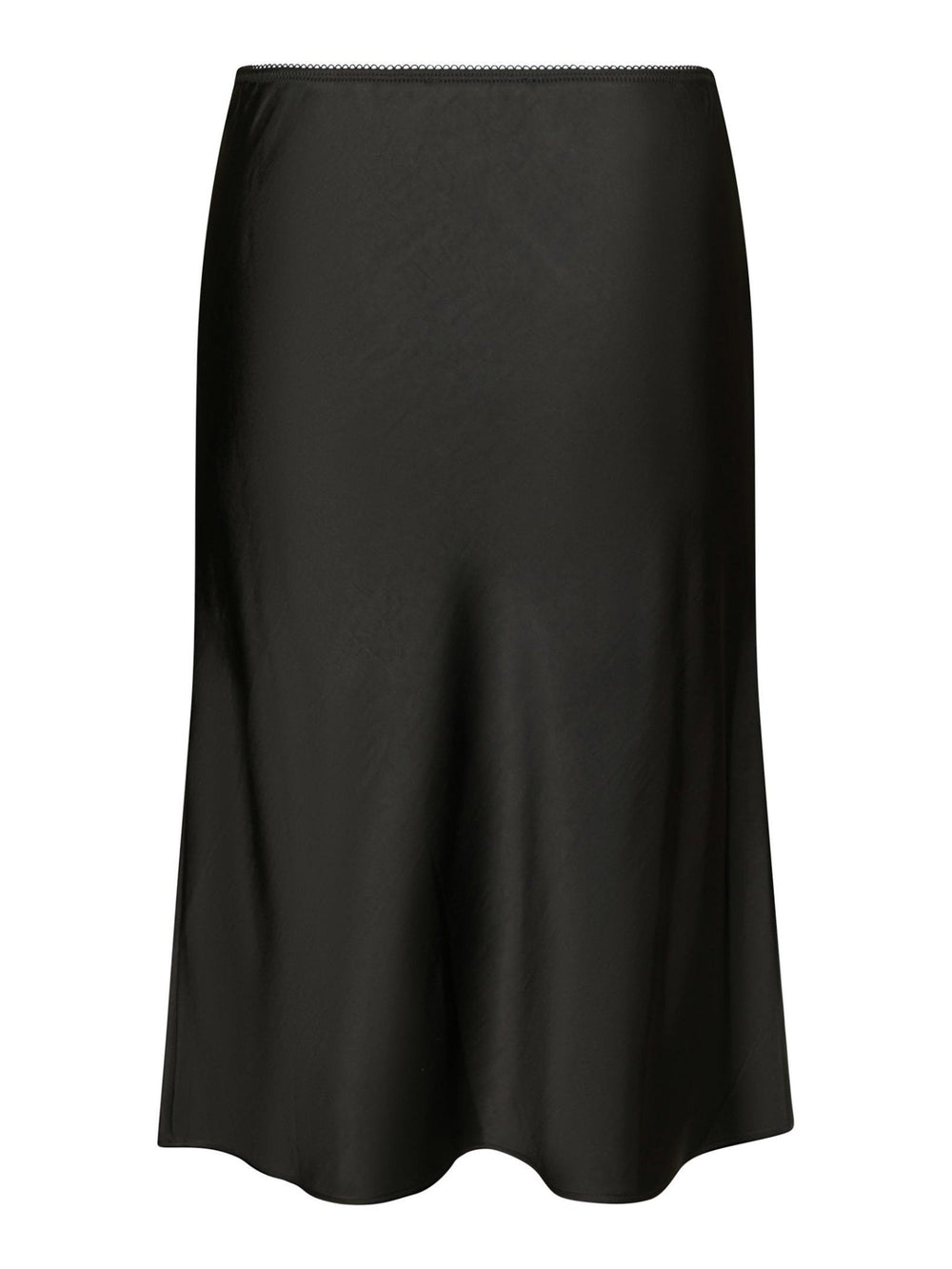 Mindie Heavy Sateen Skirt Black | Skjørt | Smuk