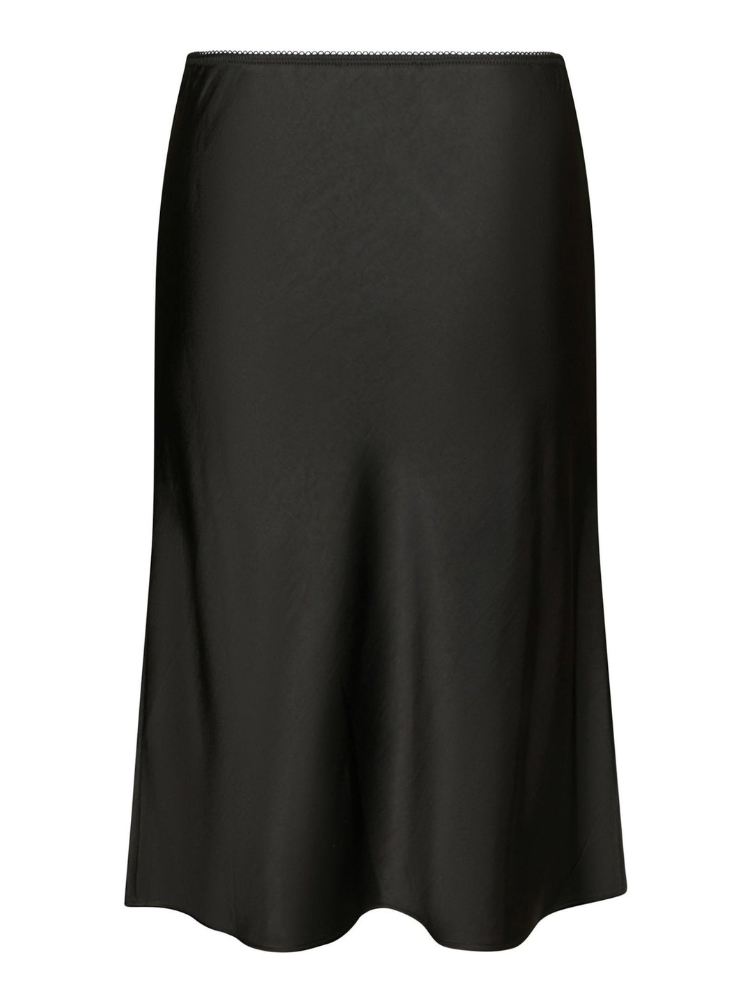 Mindie Heavy Sateen Skirt Black | Skjørt | Smuk