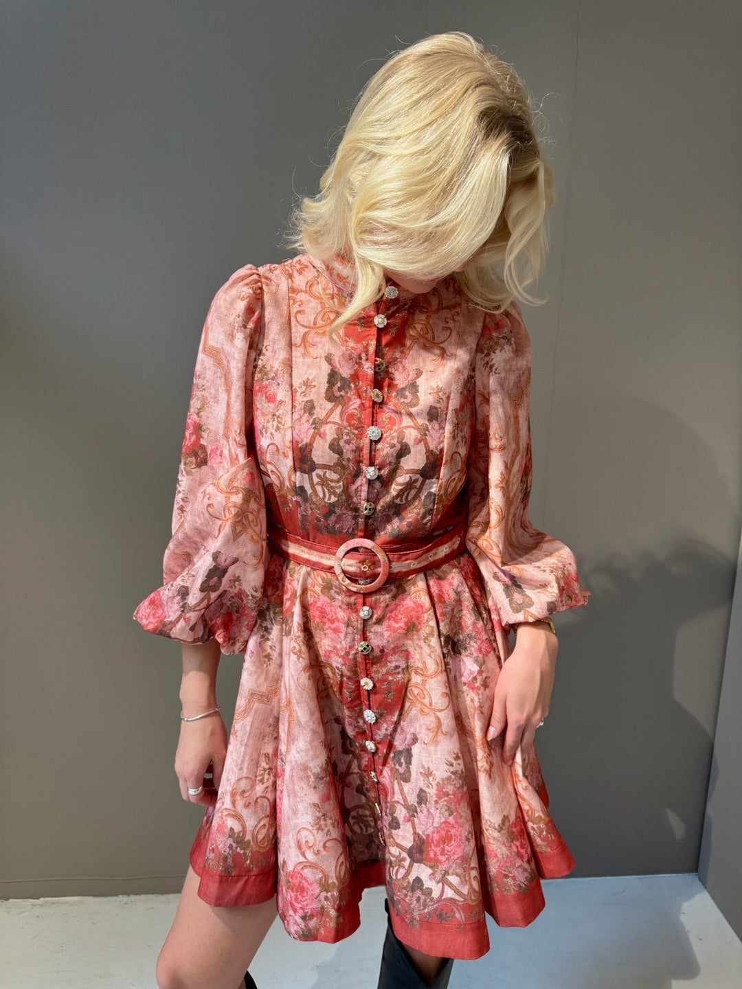 Mini Dress Bordeaux Paisley Print | Kjoler | Smuk - Dameklær på nett