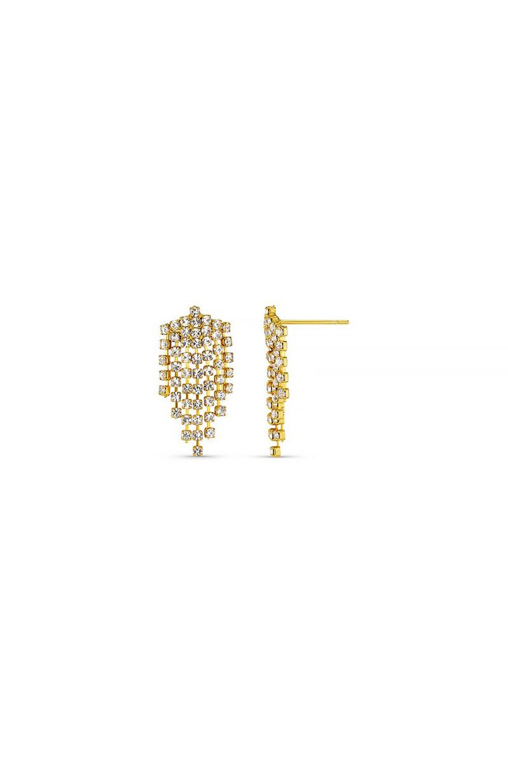 Mini Waterfall Cupchain Earrings Pale Gold | Accessories | Smuk - Dameklær på nett