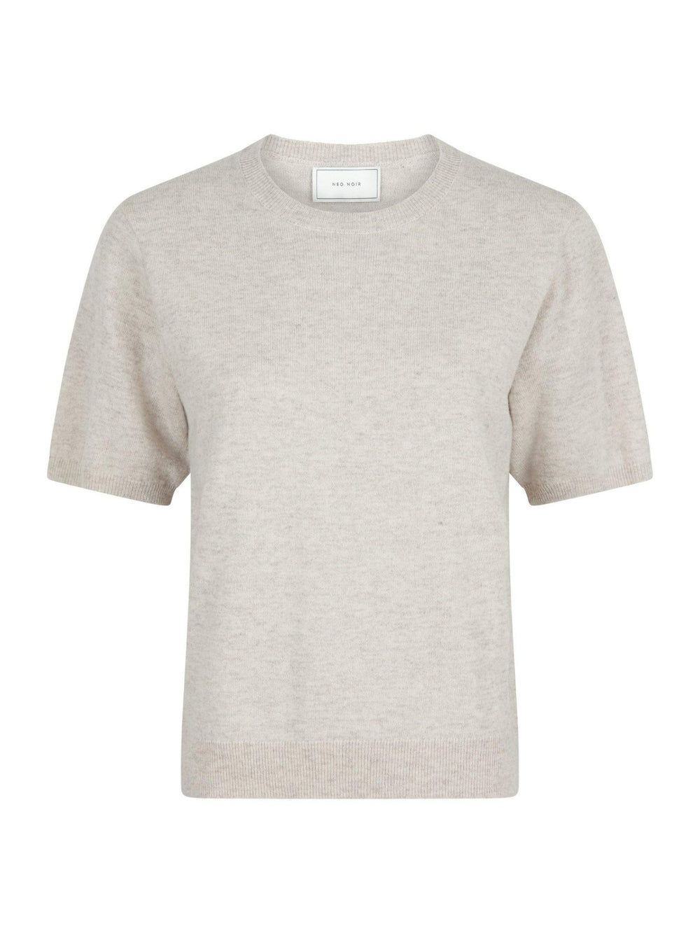 Missy Knit Tee Sand Melange | Genser | Smuk - Dameklær på nett