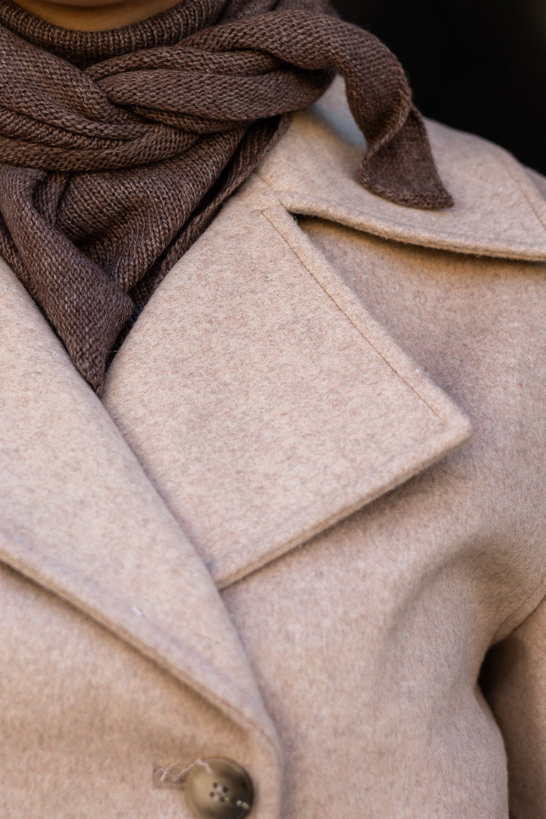 Misty Medium Scarf Dark Brown | Accessories | Smuk - Dameklær på nett