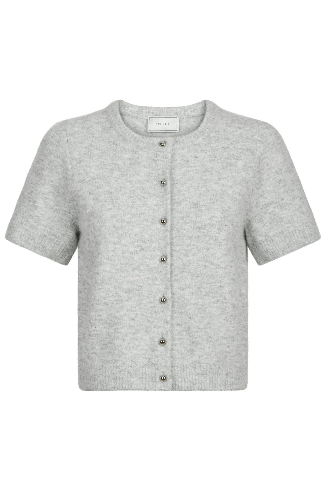 Mitta Knit Cardigan Grey Melange | Genser | Smuk - Dameklær på nett