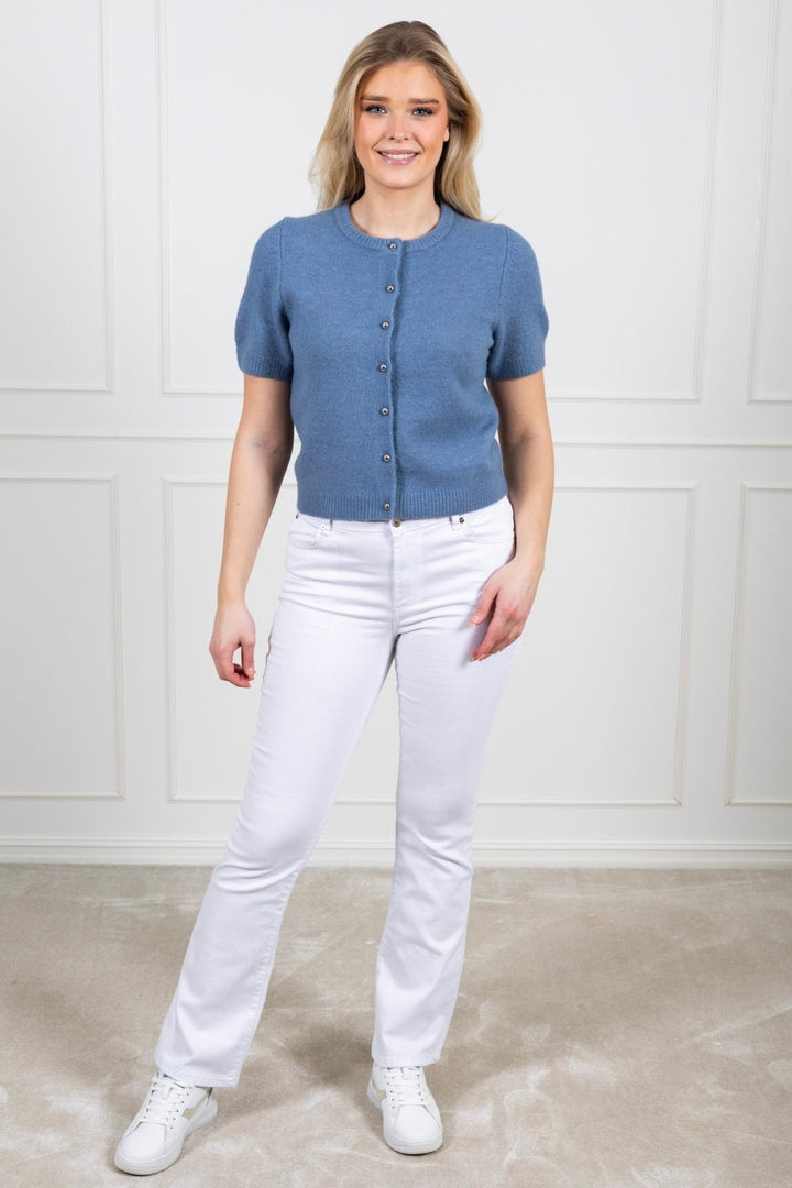 Mitta Knit Cardigan Smoke Blue | Genser | Smuk - Dameklær på nett
