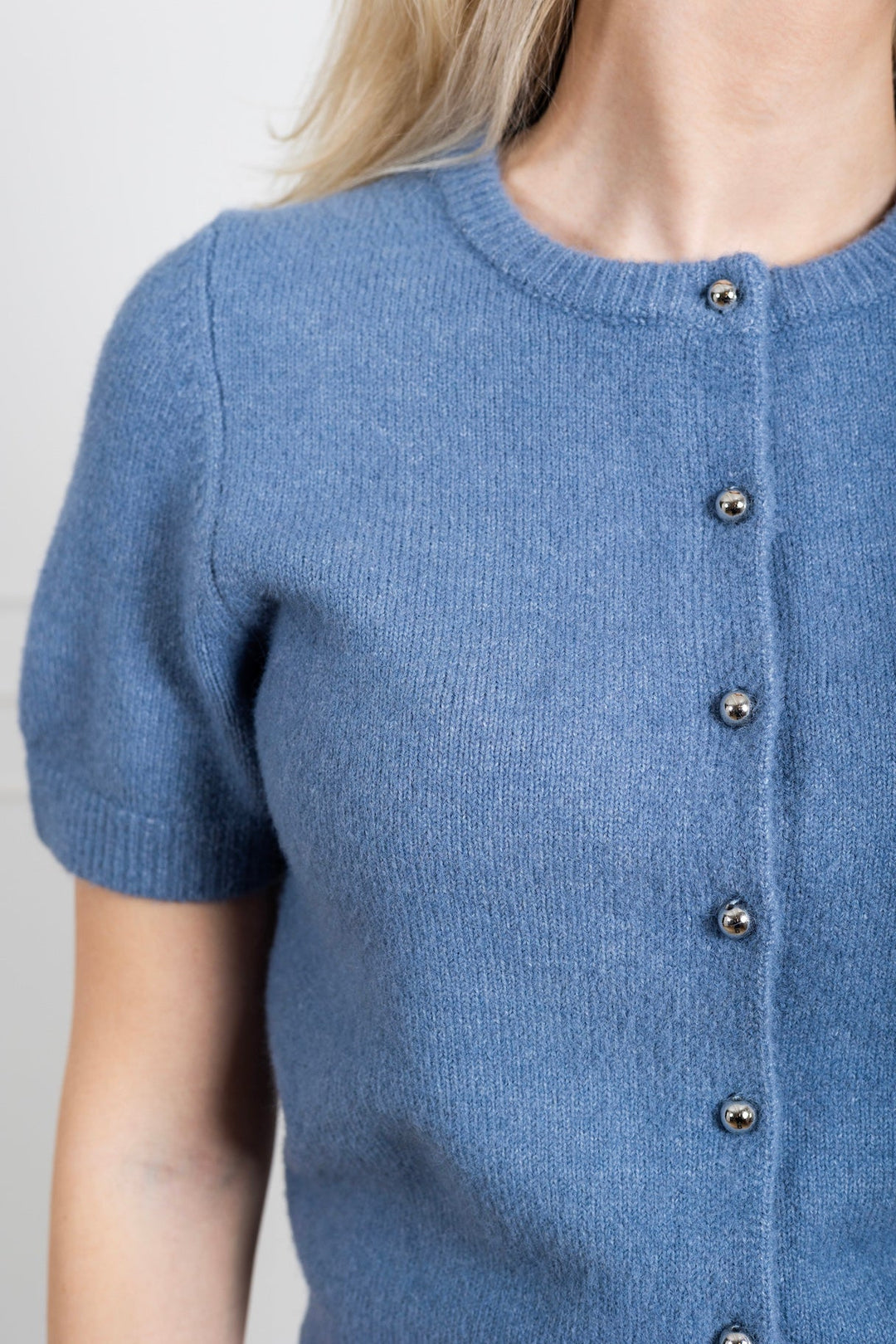 Mitta Knit Cardigan Smoke Blue | Genser | Smuk - Dameklær på nett