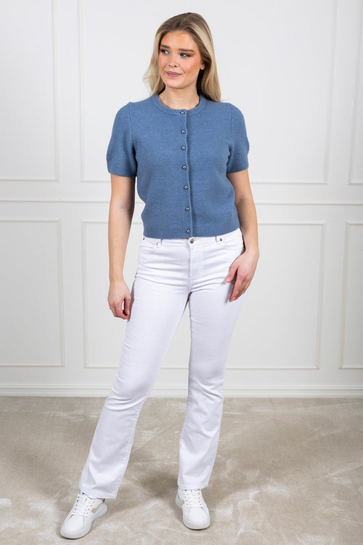 Mitta Knit Cardigan Smoke Blue | Genser | Smuk - Dameklær på nett