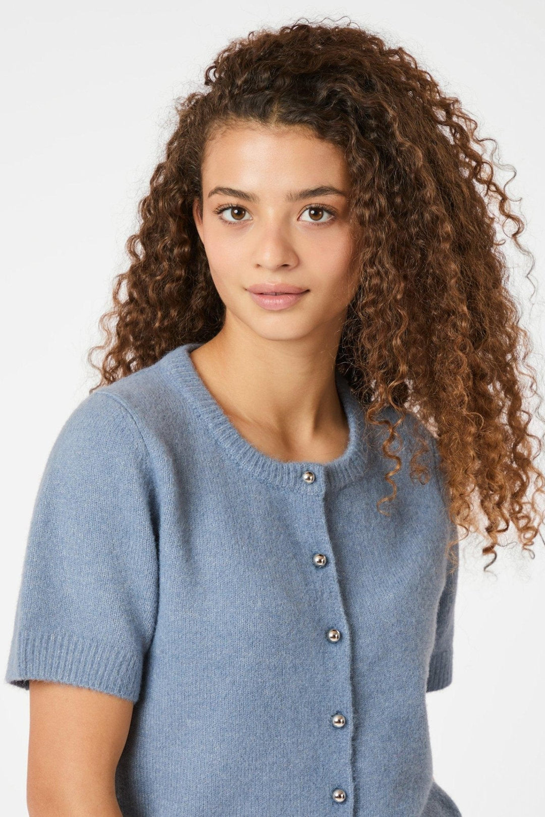 Mitta Knit Cardigan Smoke Blue | Genser | Smuk - Dameklær på nett
