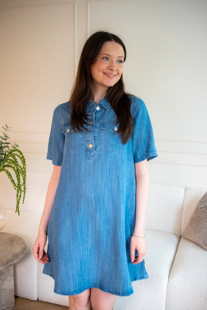 Molly Dress Navy | Kjoler | Smuk - Dameklær på nett