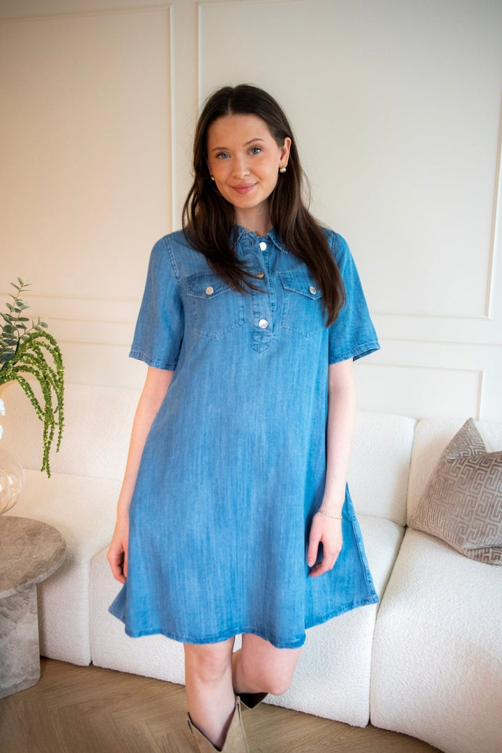 Molly Dress Navy | Kjoler | Smuk - Dameklær på nett