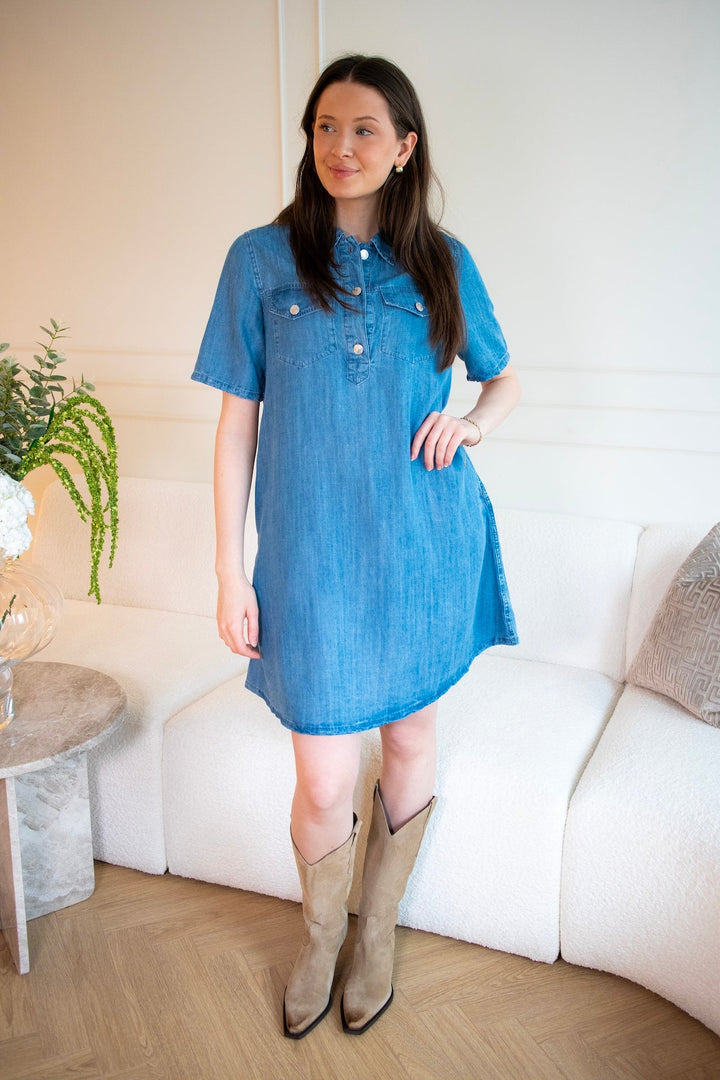 Molly Dress Navy | Kjoler | Smuk - Dameklær på nett