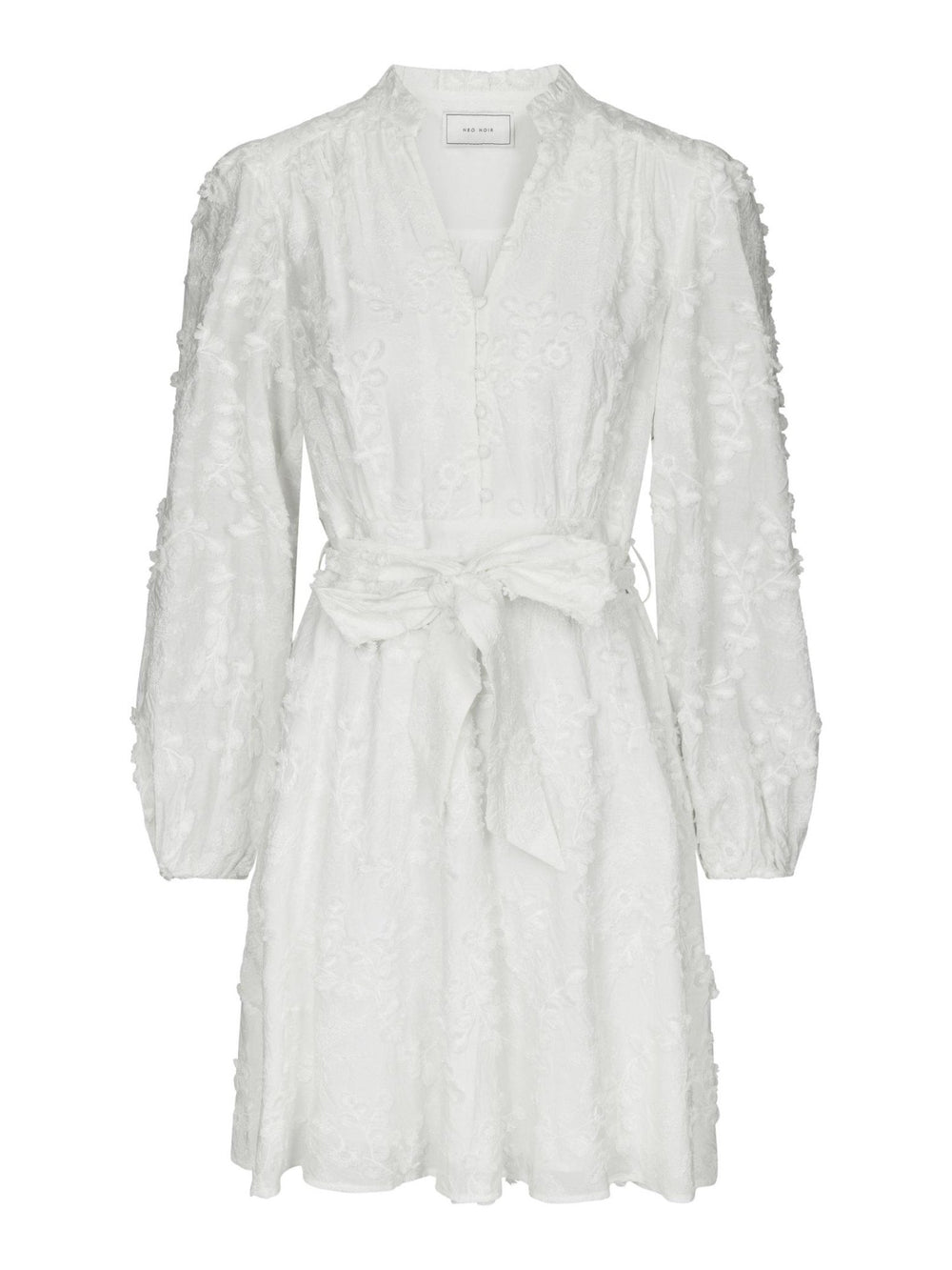 Monnie Embroidery Dress White | Kjoler | Smuk