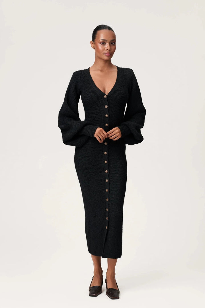 Montana Maxi Dress Black | Genser | Smuk