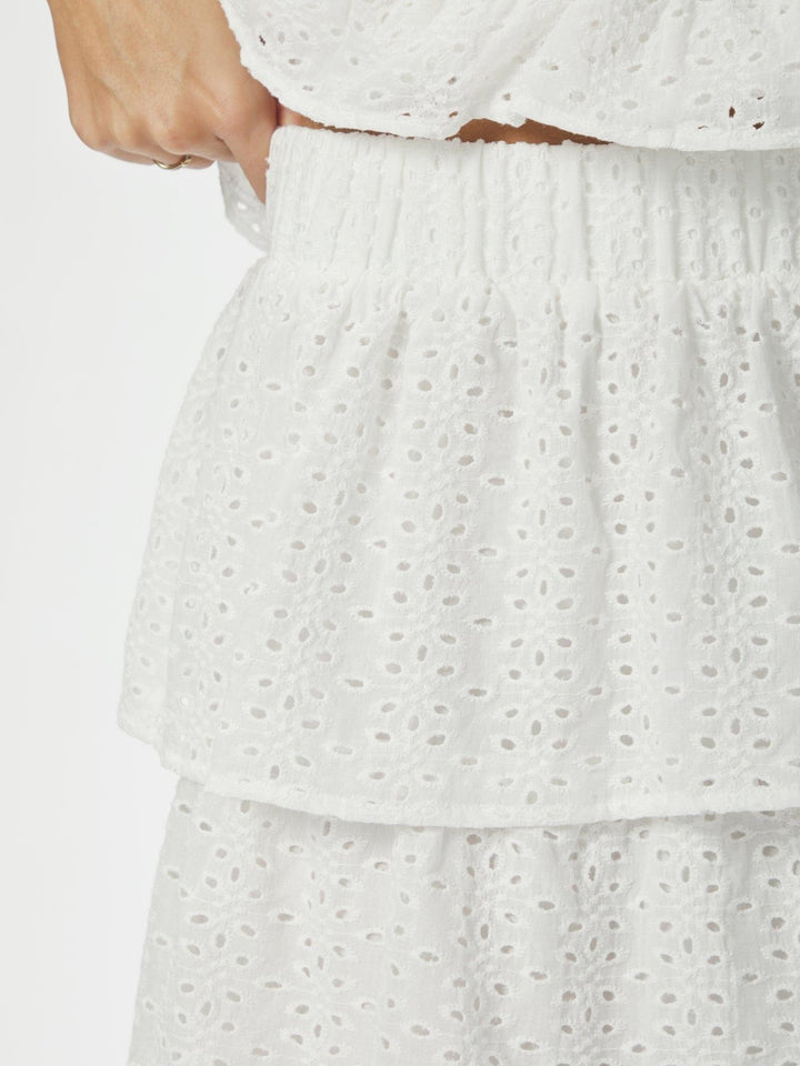 Morris Emb Skirt Off White | Skjørt | Smuk