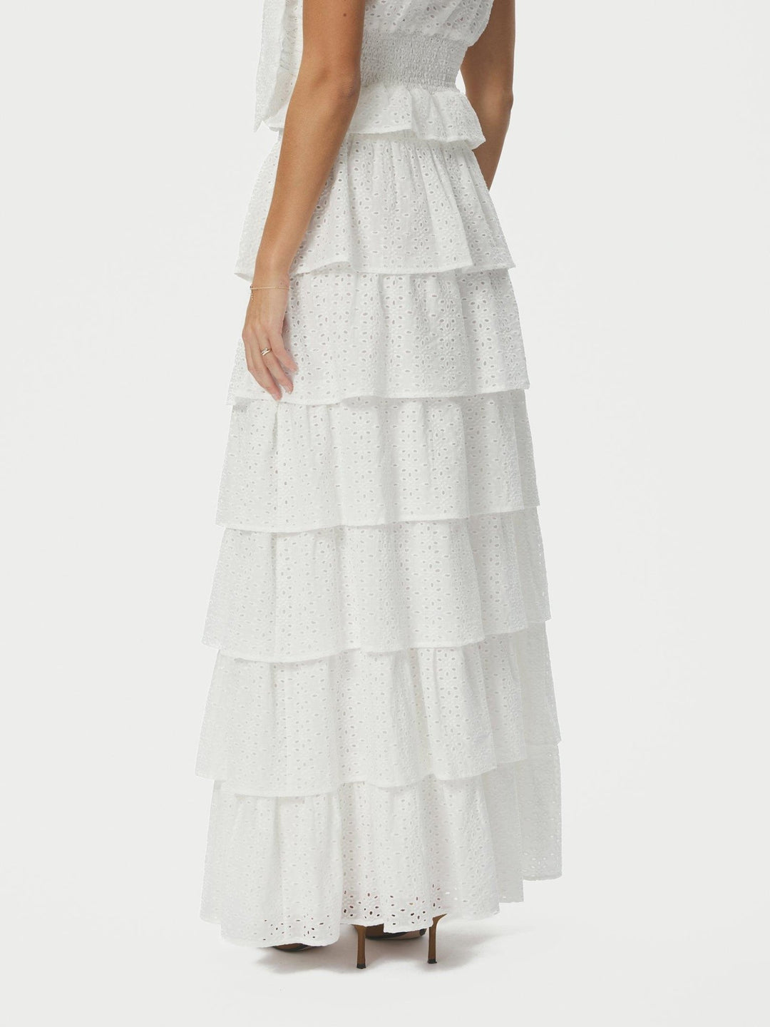 Morris Emb Skirt Off White | Skjørt | Smuk