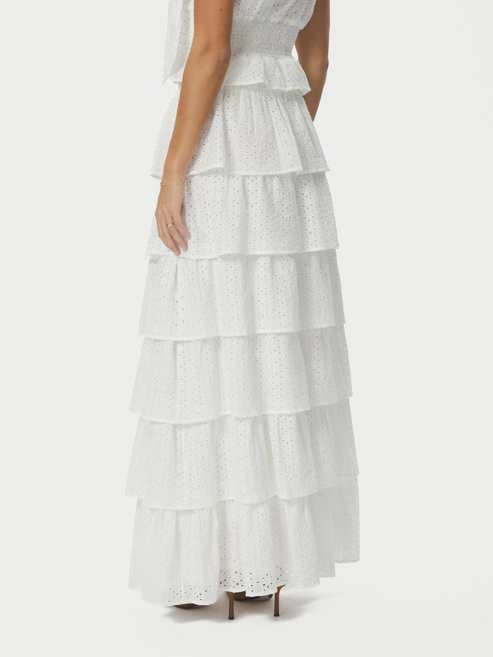 Morris Emb Skirt Off White | Skjørt | Smuk
