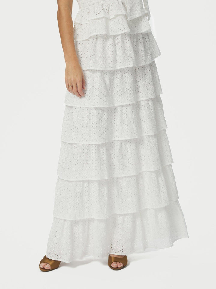 Morris Emb Skirt Off White | Skjørt | Smuk
