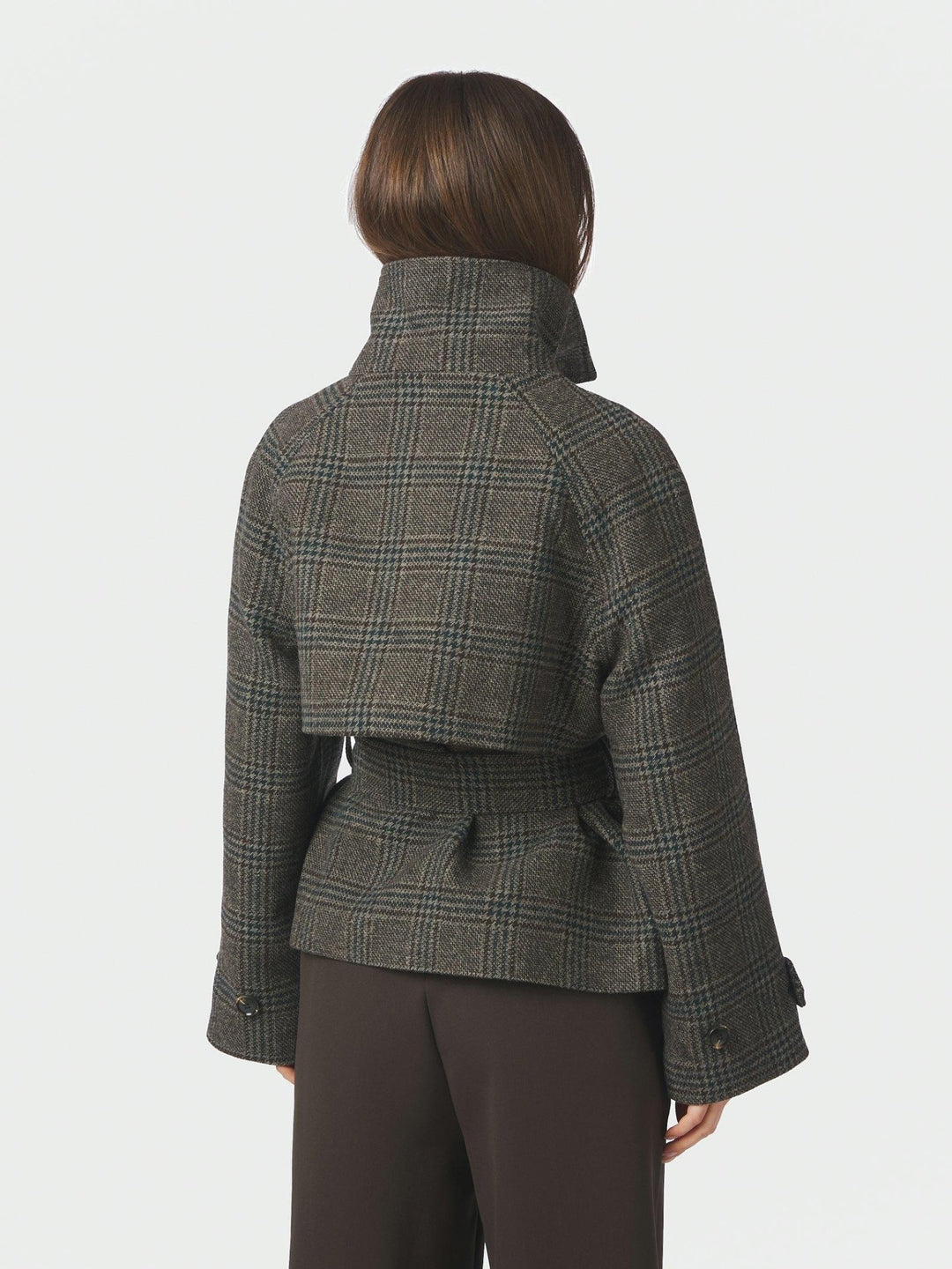 Munet Check Jacket Dark Grey | Yttertøy | Smuk