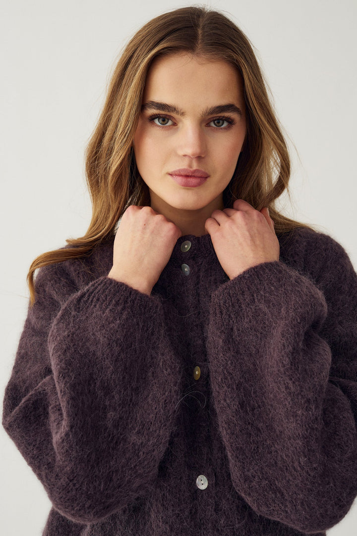 N-Kae Knit Cardigan Chocolate | Genser | Smuk