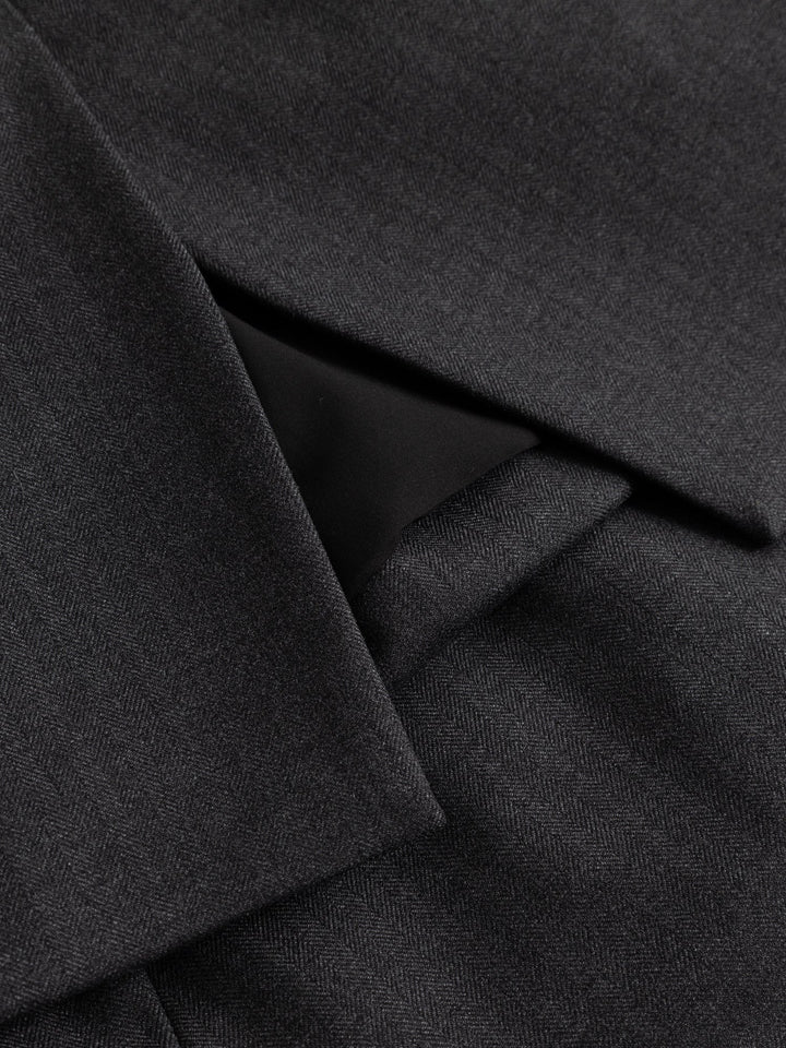 N-Kasaundra Blazer Grey Herringbone | Blazer | Smuk