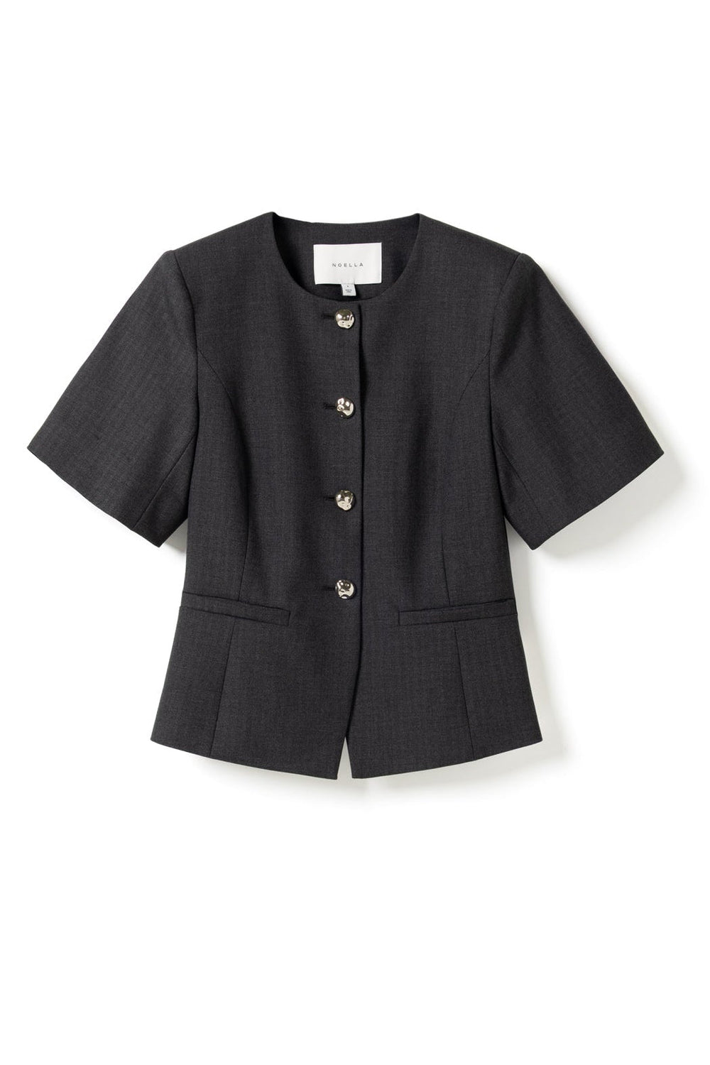 N-Kasaundra Blazer Grey Herringbone | Blazer | Smuk
