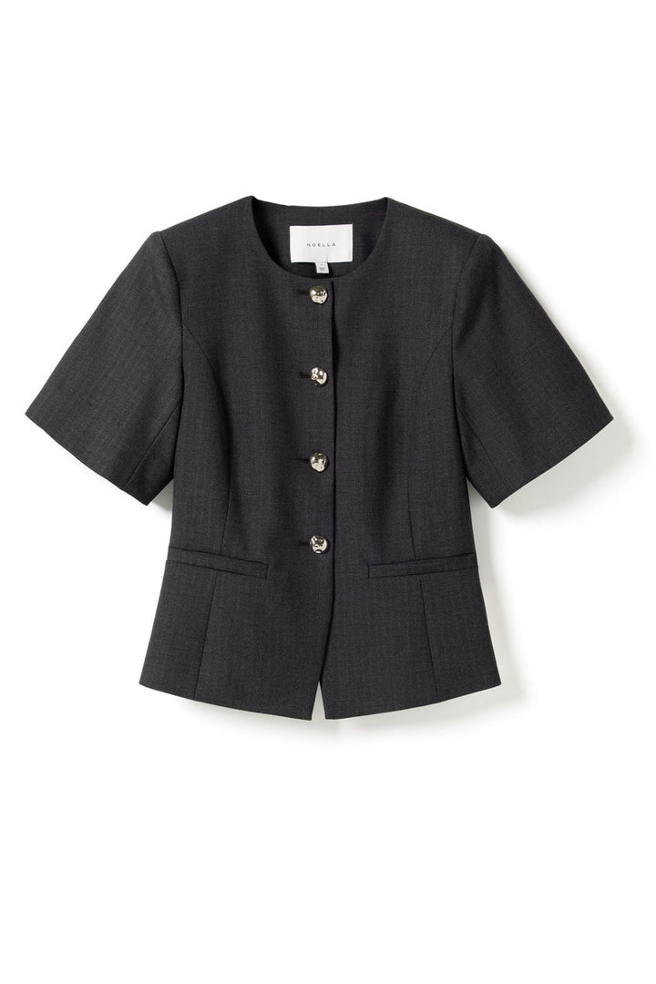 N-Kasaundra Blazer Grey Herringbone | Blazer | Smuk