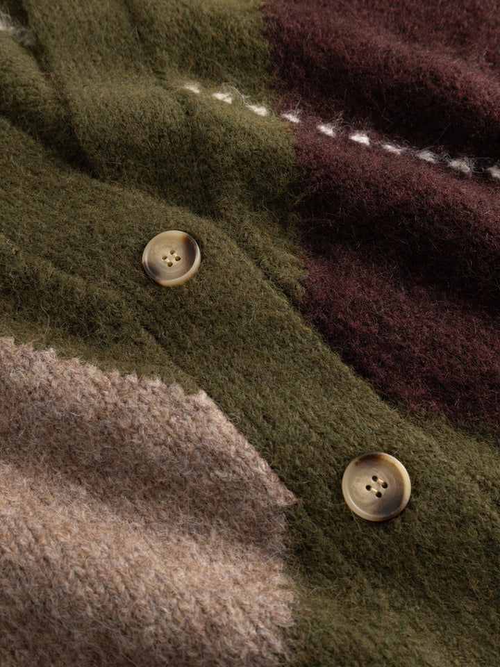 N-Laiana Knit Cardigan Avocado Green Mix | Genser | Smuk
