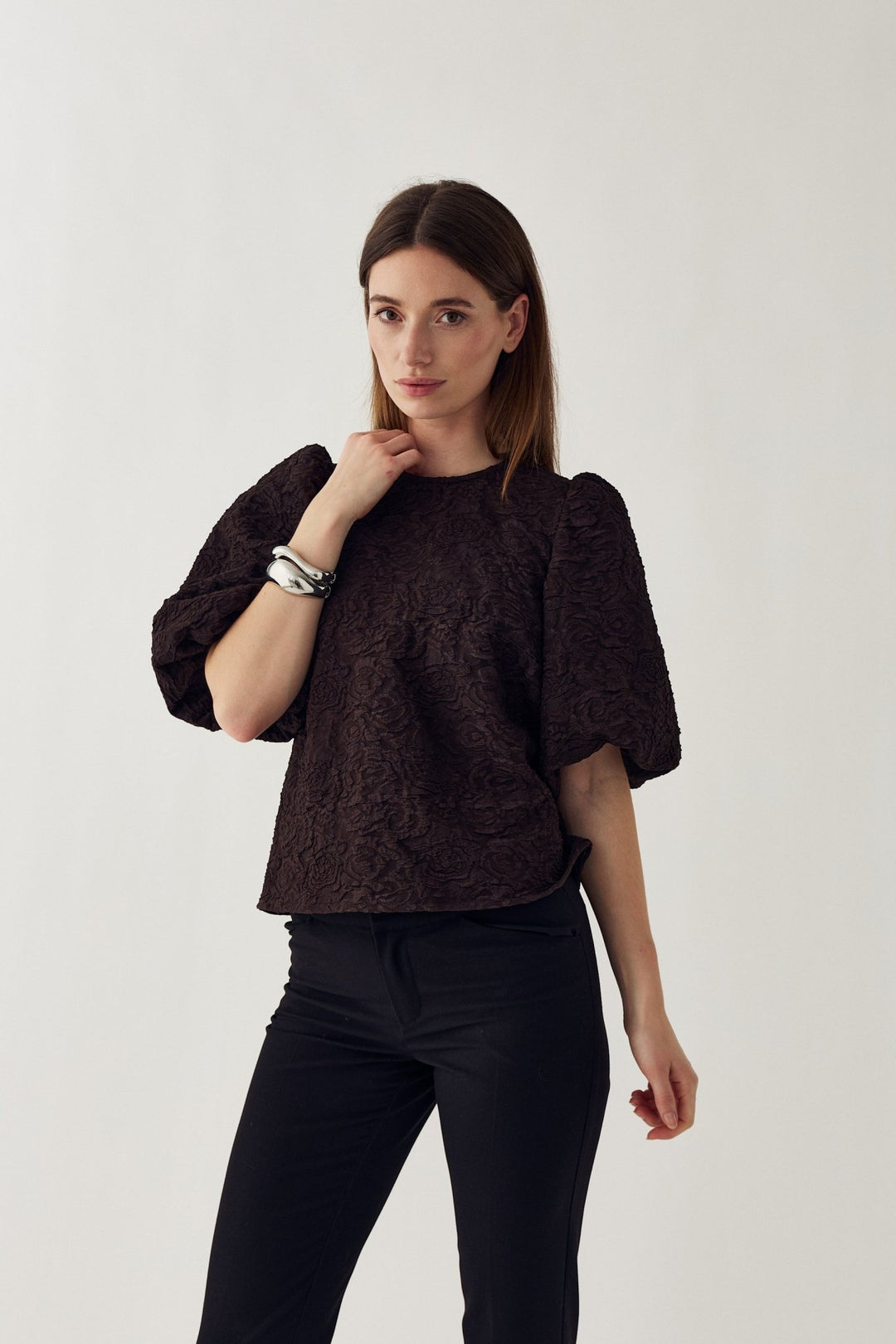 N-Shelly Blouse Chocolate | Skjorter og bluser | Smuk