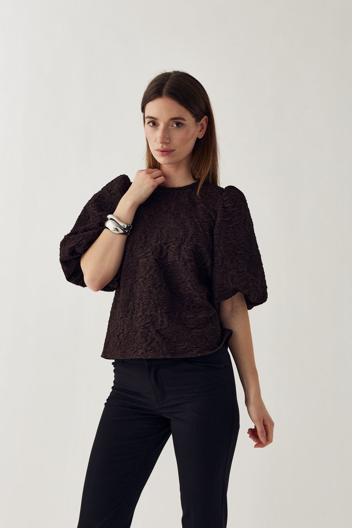 N-Shelly Blouse Chocolate | Skjorter og bluser | Smuk